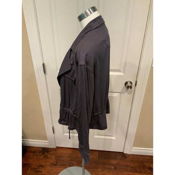 Frye Dark Periwinkle Blue Open Front Jacket, Size M - Picture 5 of 7